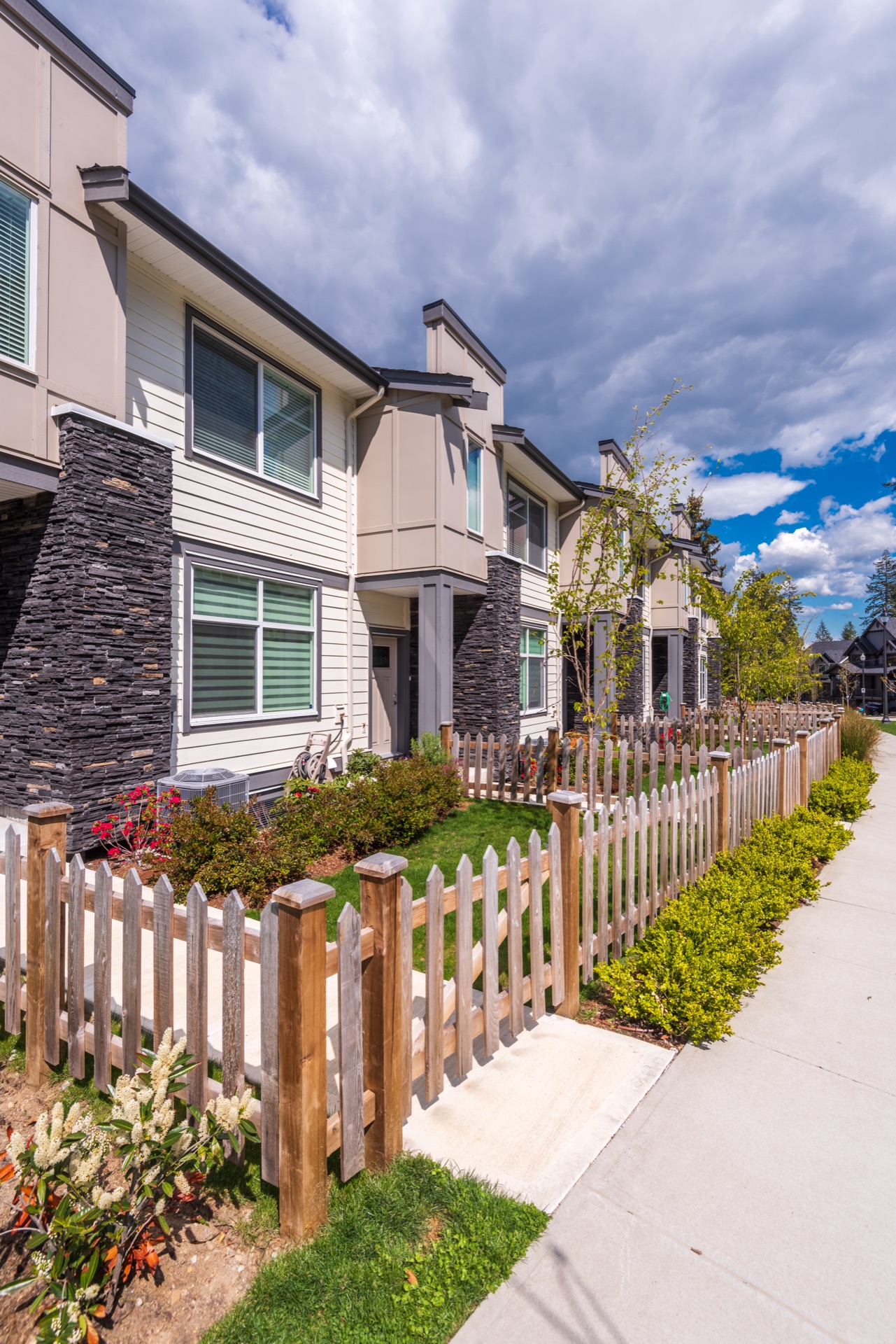 Well-maintained residential properties